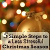 5 simple steps to less stressful Christmas